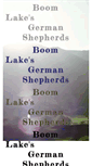 Mobile Screenshot of boomlakesgermanshepherds.com
